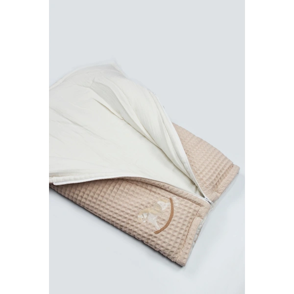 Akm Life Fermuarlı Natural Life Pike Battaniye Boy 70114 Bej