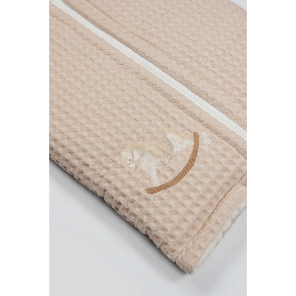 Akm Life Fermuarlı Natural Life Pike Battaniye Boy 70114 Bej