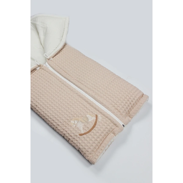 Akm Life Fermuarlı Natural Life Pike Battaniye Boy 70114 Bej