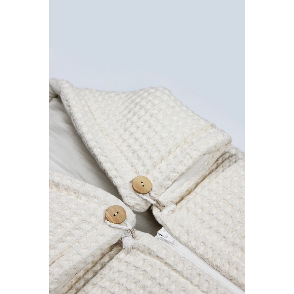 Akm Life Fermuarlı Natural Life Pike Battaniye Girl 70113 Ekru