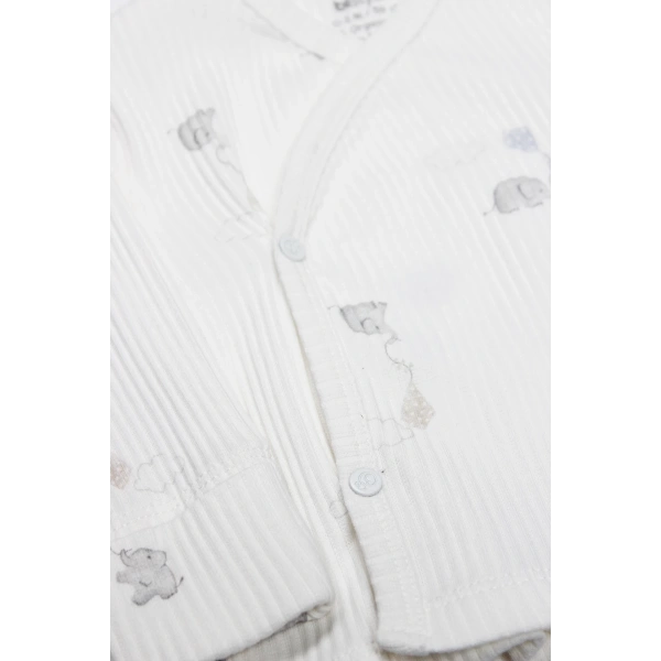 Akm Life Flying Elephant 3lü Zıbın Takım 13111 Ekru Gri