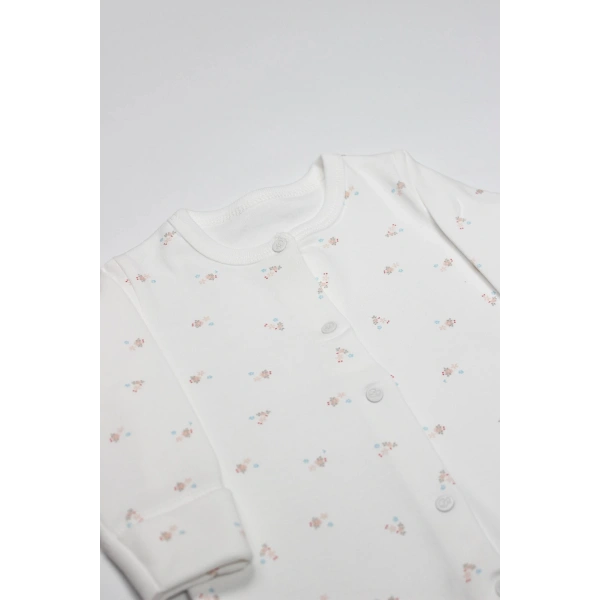 Akm Life Grow İn Love Bebe Tulum 15103 Pembe Ekru