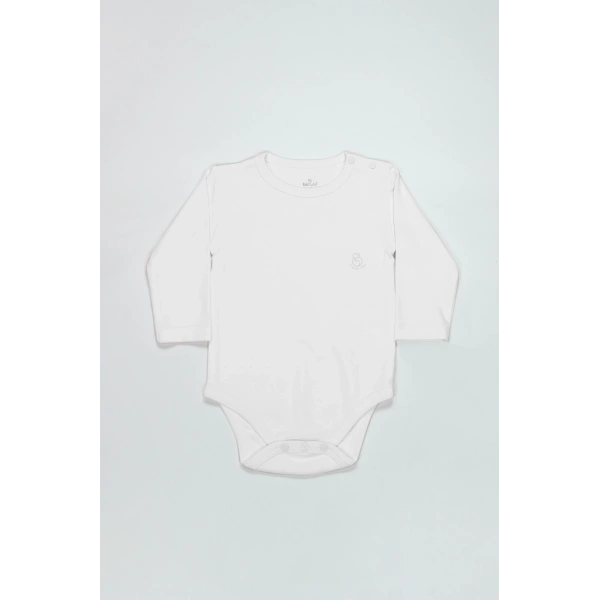 Akm Life Natural Basic Style Uzun Kol Body 17104 Beyaz