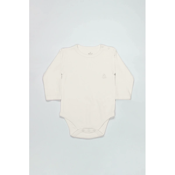 Akm Life Natural Basic Style Uzun Kol Body 17104 Ekru