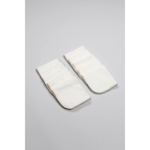 Akm Life Organik 20x20 10lu Penye Mendil 90102 Ekru