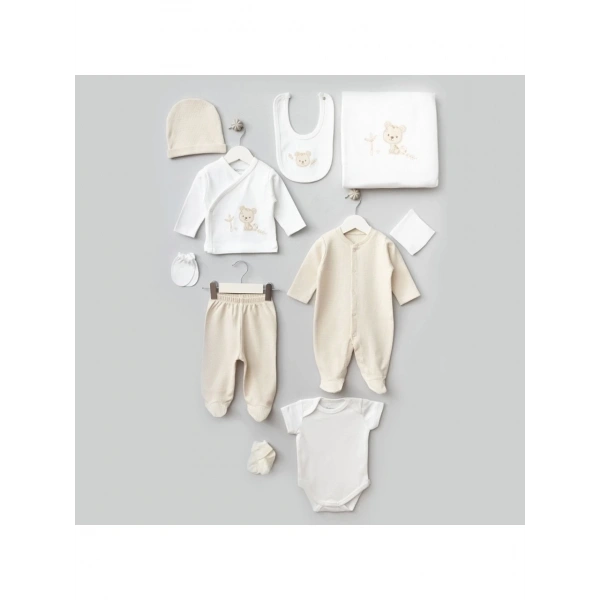 Bebitof Sevimli Kaplan 10 Parça Hastane Çıkışı 10095 Ekru