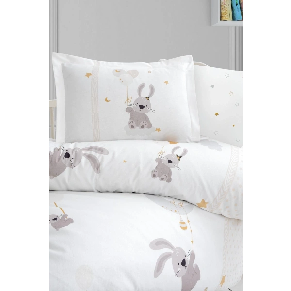 Kanz Ranforce Bebek Nevresim Takımı Knz-001 Bunny Dream