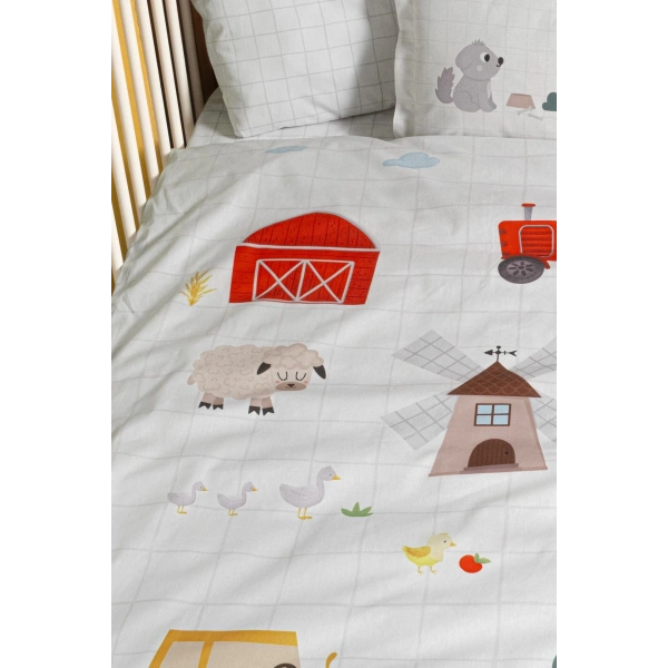 Kanz Ranforce Bebek Nevresim Takımı Knz-001 Farming