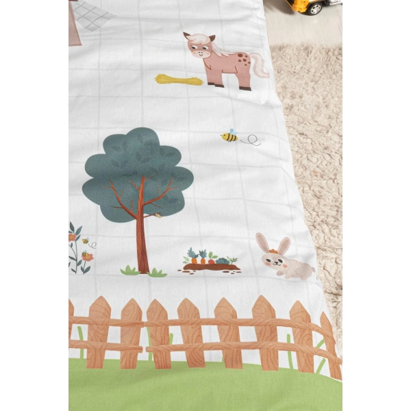 Kanz Ranforce Bebek Nevresim Takımı Knz-001 Farming