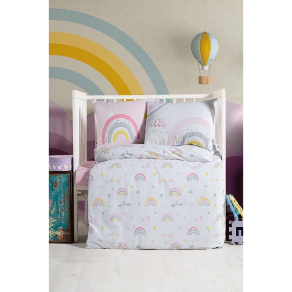 Kanz Ranforce Bebek Nevresim Takımı Knz-001 Rainbow