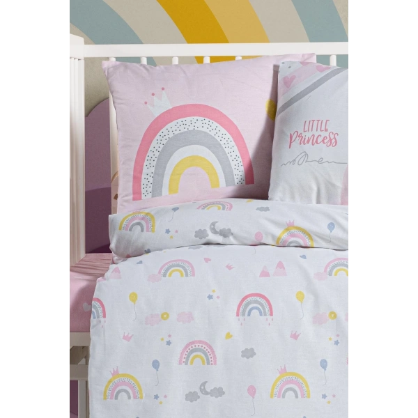 Kanz Ranforce Bebek Nevresim Takımı Knz-001 Rainbow