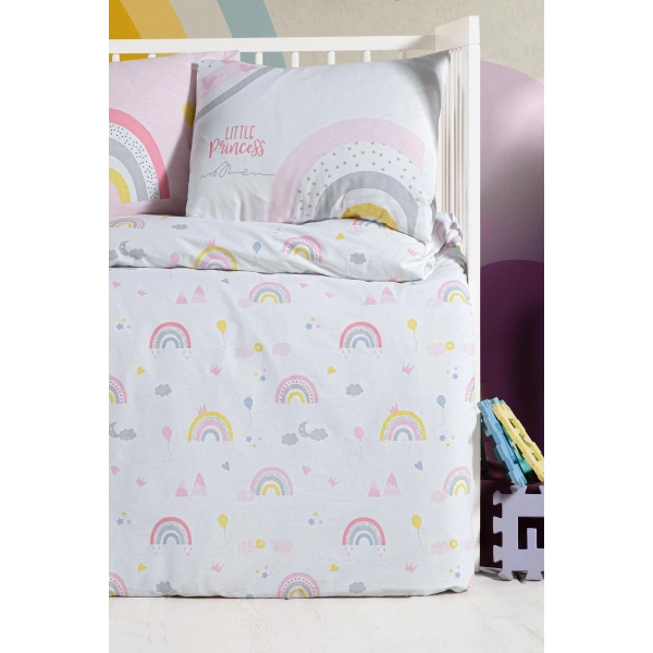 Kanz Ranforce Bebek Nevresim Takımı Knz-001 Rainbow