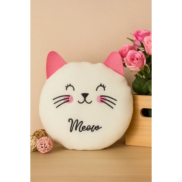 Sevimli Kedi Ve Panda Orta Boy Bebek Çocuk Yastık 2li Paket