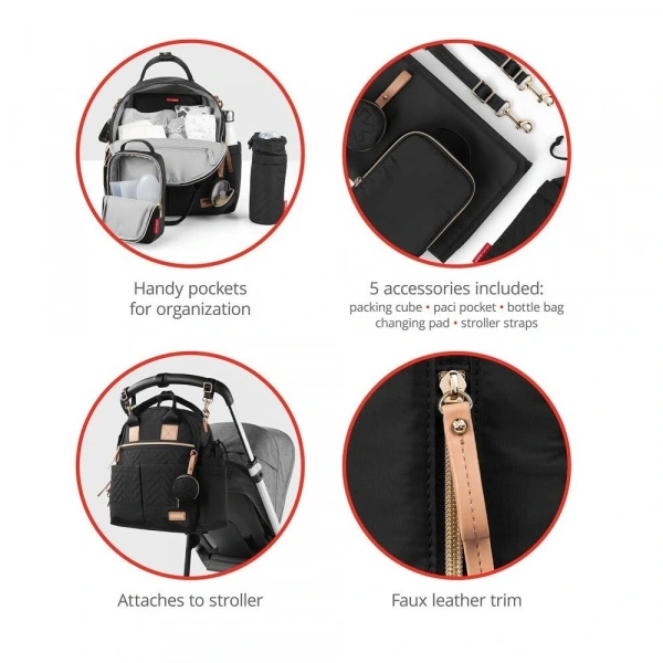 Skip Hop Main Frame Sırt Çantası (vip) Siyah