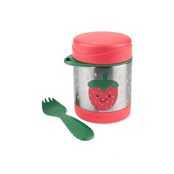 Skip Hop Zoo Paslanmaz Çelik Termos 325 Ml Çilek
