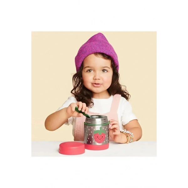 Skip Hop Zoo Paslanmaz Çelik Termos 325 Ml Çilek