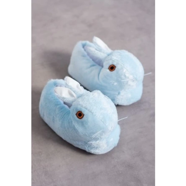 Tavşanlı Peluş Panduf Ev Pandufu Unisex Tavşanlı Panduf