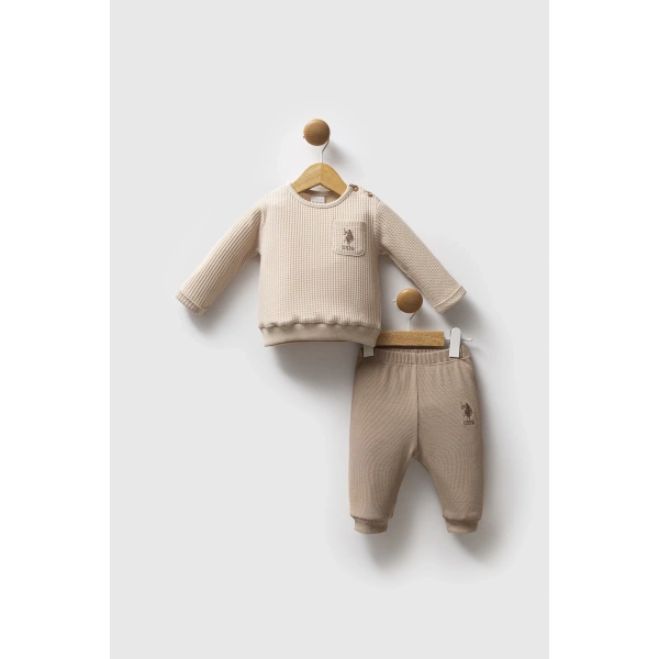 U.s. Polo Assn 2 Li Takım Usb2587 Bej