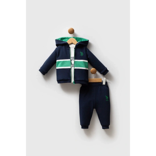 U.s. Polo Assn 3lü Takım Usb2553 Lacivert-yeşil