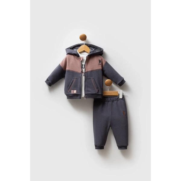 U.s. Polo Assn 3lü Takım Usb2561 Füme