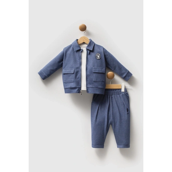 U.s. Polo Assn 3lü Takım Usb2597 Mavi