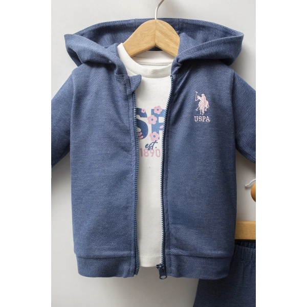 U.s. Polo Assn 3lü Takım Usb2778 Mavi