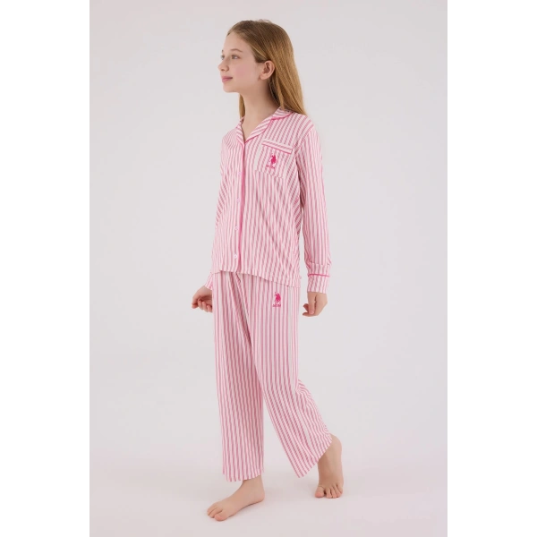 U.s. Polo Assn Gömlek Pijama Us2326-4 Fuşya
