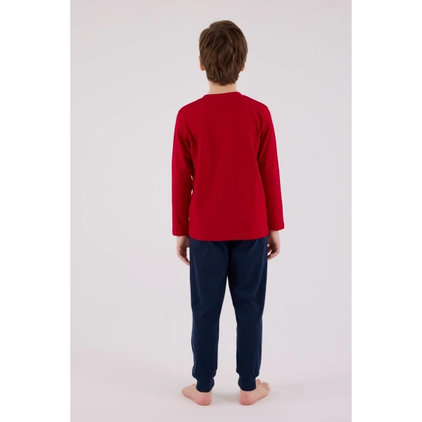 U.s. Polo Assn Uzun Kol Pijama Takım Us2233-4 Kırmızı