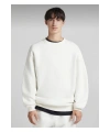 Unisex Oversize Basic Bisiklet Yaka Sweatshirt