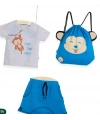 ERKEK ÇOCUK 2-3-4 YAŞ FUNNY JUNGLE 3 LÜ ÇANTALI TAKIM