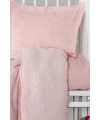 Kanz Jakarlı Müslin Bebek Nevresim Takımı Knz-013 Heart Pembe