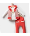 KIZ BEBEK  9-12-18 AY İNCİLİ DANTELLİ 3 LÜ TAKIM