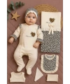 Leopar Desenli 8li Set Yeni Doğan