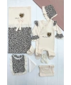 Leopar Desenli 8li Set Yeni Doğan