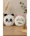 Sevimli Kedi Ve Panda Orta Boy Bebek Çocuk Yastık 2li Paket