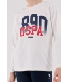 U.s. Polo Assn Uzun Kol Pijama Takım Us2203-4 Beyaz