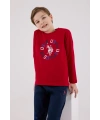 U.s. Polo Assn Uzun Kol Pijama Takım Us2214-4 Kırmızı