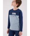 U.s. Polo Assn Uzun Kol Pijama Takım Us2220-4 Koyu İndigo