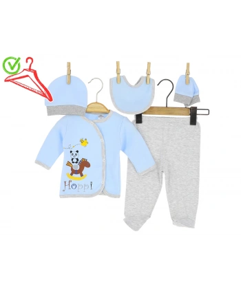 0/3 AY KIZ TAKIM 5Lİ PANDA BASKILI