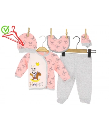 0/3 AY KIZ TAKIM PUDRA 5Lİ PANDA BASKILI