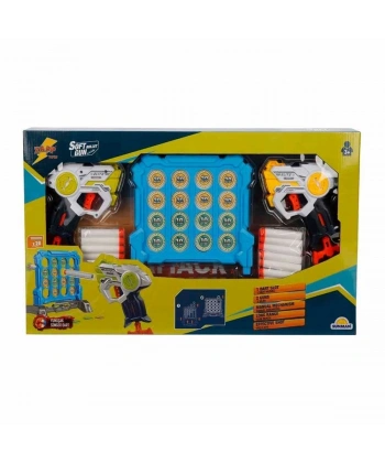 3574 Zapp Toys Hedef Tahtalı Sünger Dart Atan Silah Seti -Sunman