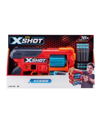 36737 Zuru X Shot Sünger Atan Excel-Xcess 16 Mermili Silah
