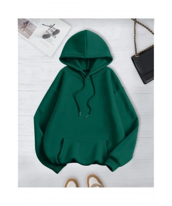 3 iplik kapşonlu sweatshirt şardonlu premium kumaş lc waikiki kalıp