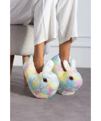 Konfor Sevimli Köpek Figürlü Peluş Panduf Ünisex Hayvanlı Panduf..