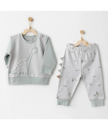 Akm Life Ac26005 Mummy S Snuggle Saurus 2li Bebek Takım Green