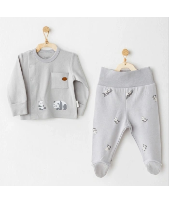 Akm Life Ac26024 Keep Smiling 2li Zıbın Takım Grey