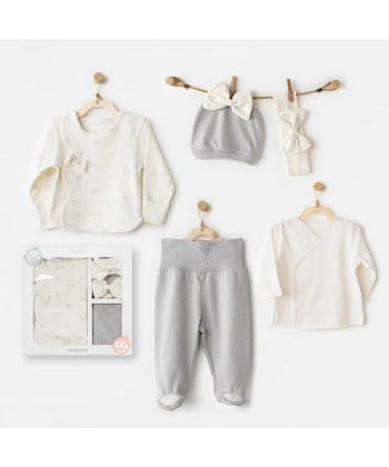 Akm Life Ac26250 Baby Bow Bliss 5li Hastane Çıkışı Ekru