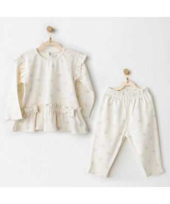 Akm Life Ac26256 Baby Bow Bliss 2li Takım Ekru