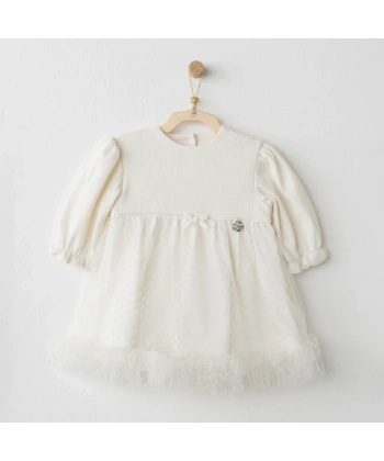 Akm Life Ac26257 Baby Bow Bliss Elbise Ekru