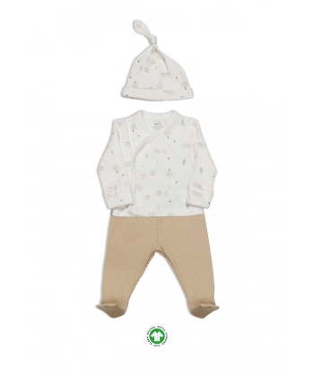 Akm Life Always Dream 3lü Zıbın Takım 13110 Ekru Bej